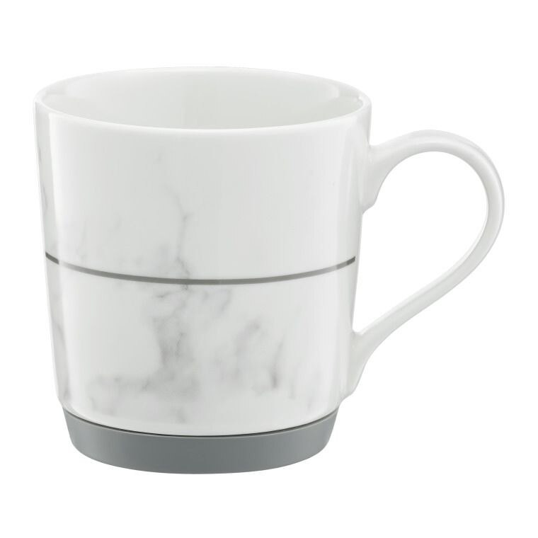 Cana, Ambition,portelan 320ml cu fund Silicon Gri marble