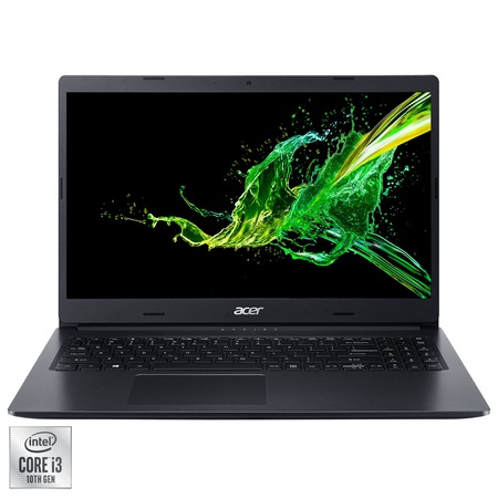 Laptop Acer Aspire 3 A315-55G-317H cu procesor Intel® Core™ i3-10110U pana la 4.10 GHz Comet Lake, 15.6", Full HD, 8GB, 256GB SSD, nVidia GeForce MX230 2GB, Endless OS, Charcoal Black