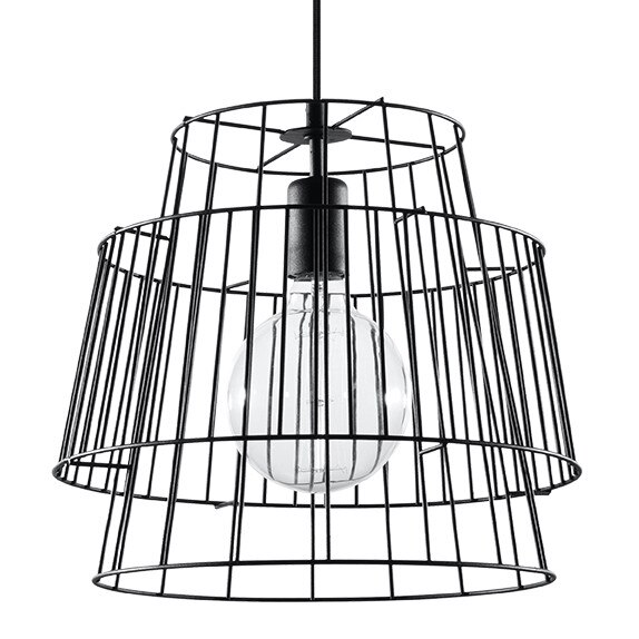 Lampa Sollux Lighting Gate E27, Modern Design, Negru