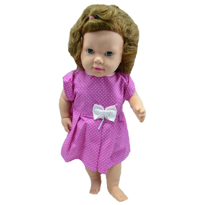 Papusa fetita 60 cm pentru copii 3+ ani Mini Junior 050851F, Multicolor