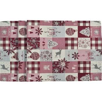 Fata de masa Sander Jacquard Wallace 150x250cm, 1 Rosu Fata de masa Sander Jacquard Wallace 150x250cm, 1 Rosu