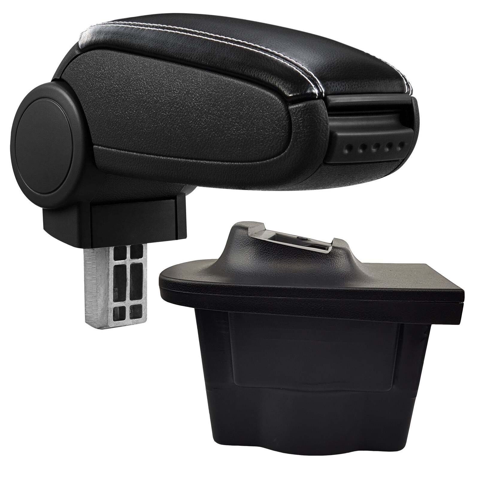 Cotiera Opel Astra J (12.2009-) marca aVr - negru piele ecologica cu cusatura alba