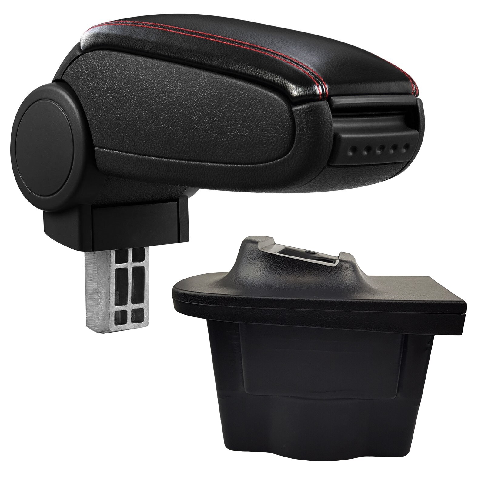 Cotiera Opel Astra J (12.2009-) marca aVr - negru piele ecologica cu cusatura rosie