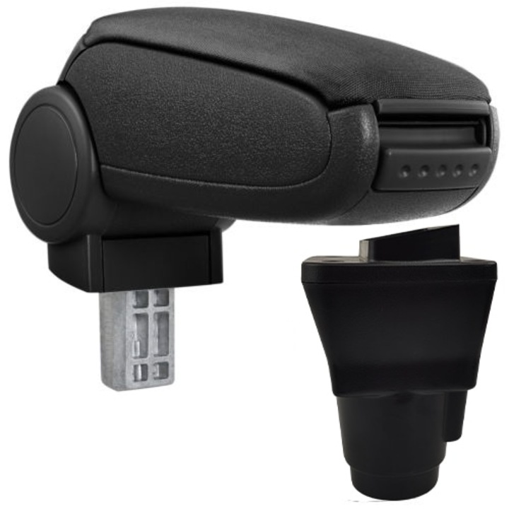 Cotiera pentru Dacia Duster 2 II HM (10.2017 - 2024), negru, AVR®, capac piele ecologica