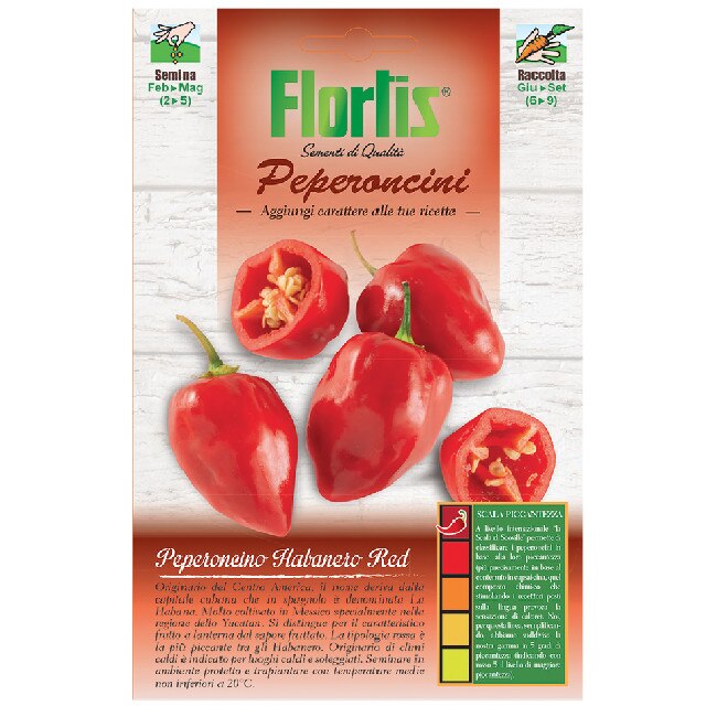 Seminte Ardei iute Habanero Rosu, plic 0.5 grame