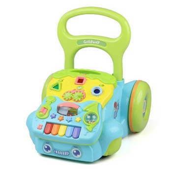 Antepremergator si centru de activitati muzical 2 in 1, GW albastru Antepremergator si centru de activitati muzical 2 in 1, GW albastru