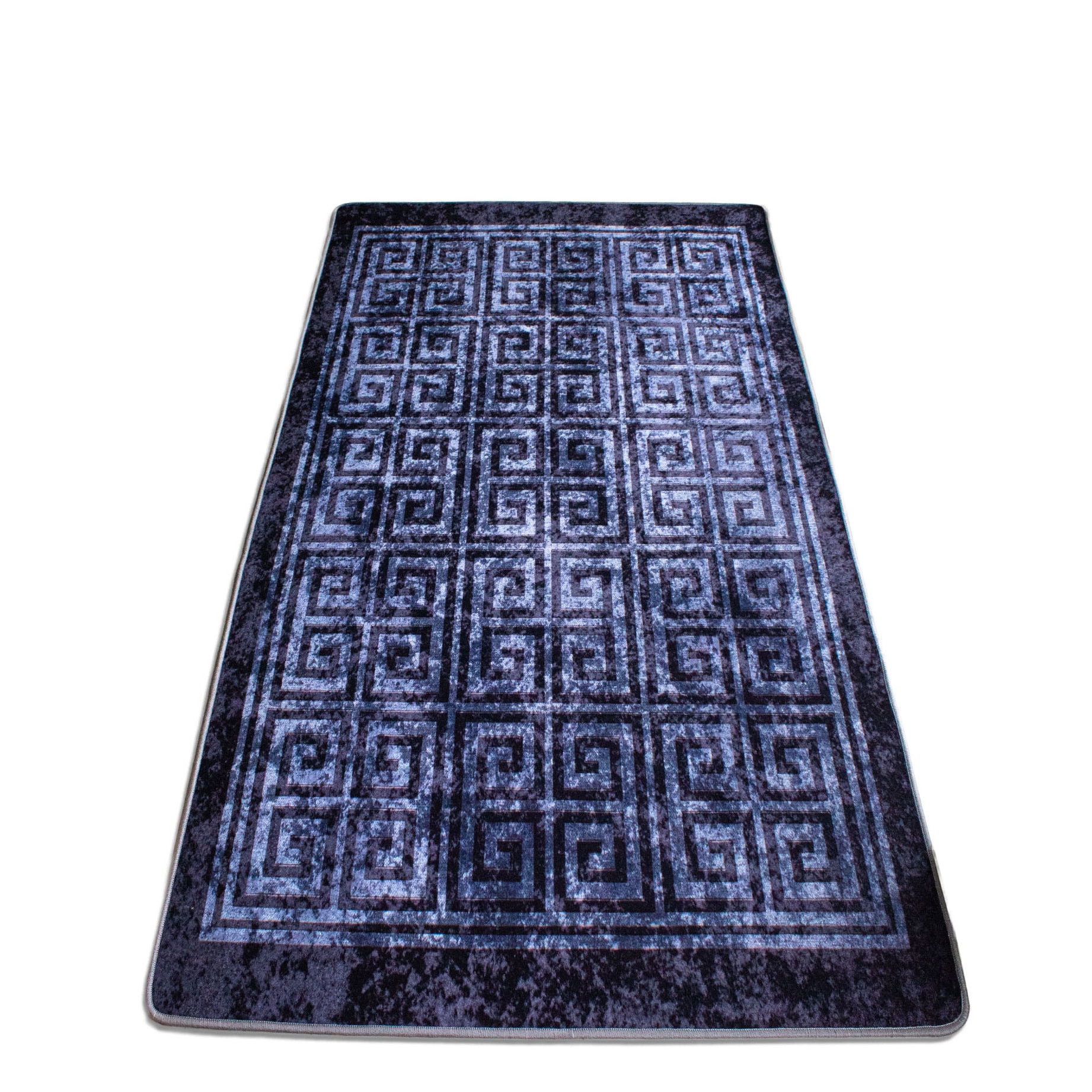 Covor interior Brillant Zulal , 130x190 cm , neplusat, grosime 2.5 mm, tip printed, aspect lucios, lavabile, poliester, antiderapant, gramaj 750g/mp, model geometric