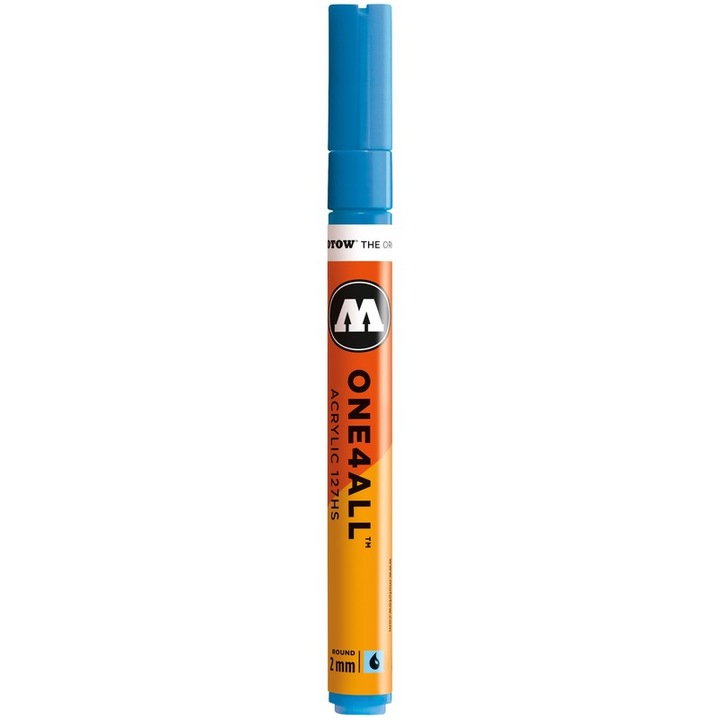 Marker acrilic Molotow One4All 127HS 2mm shock blue middle