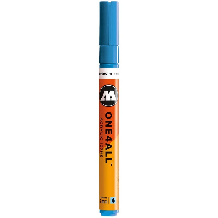 Marker acrilic Molotow One4All 127HS 2mm shock blue