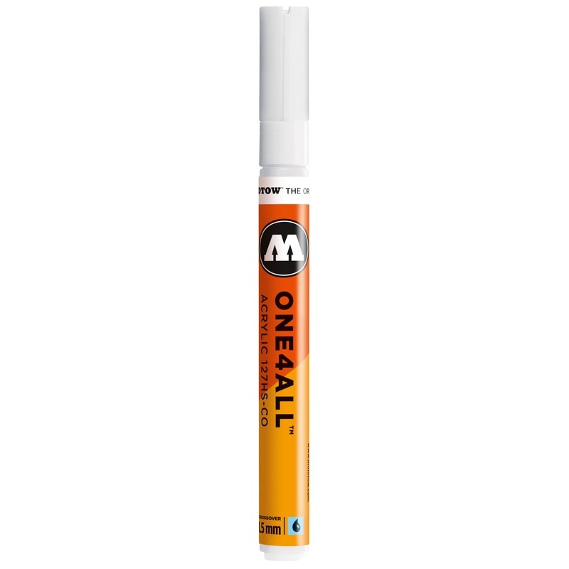 Marker acrilic Molotow One4All127HS-CO1,5mm signal white