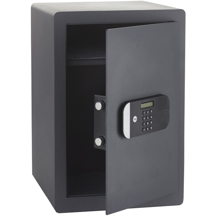 Електронен сейф с шифър Yale YSEM/520, 520x350x360 мм, Метал, Черен