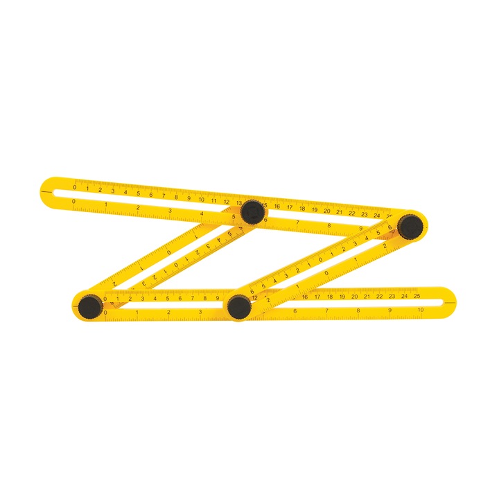 Измервателен уред, копиране на профили, 120 х 250 мм, Silverline