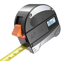 Ruleta cu laser, Rangefinder, cu banda digitala din otel, cu infrarosu, reincarcabil 5M + 30M