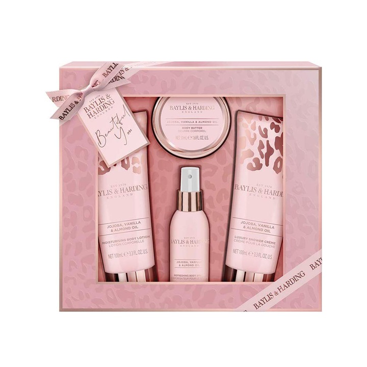 Set cadou Baylis & Harding Jojoba Vanilla & Almond Oil Small Perfume set