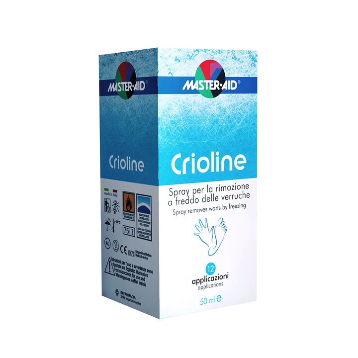 Spray pentru negi, Master-Aid Crioline, 50 ml