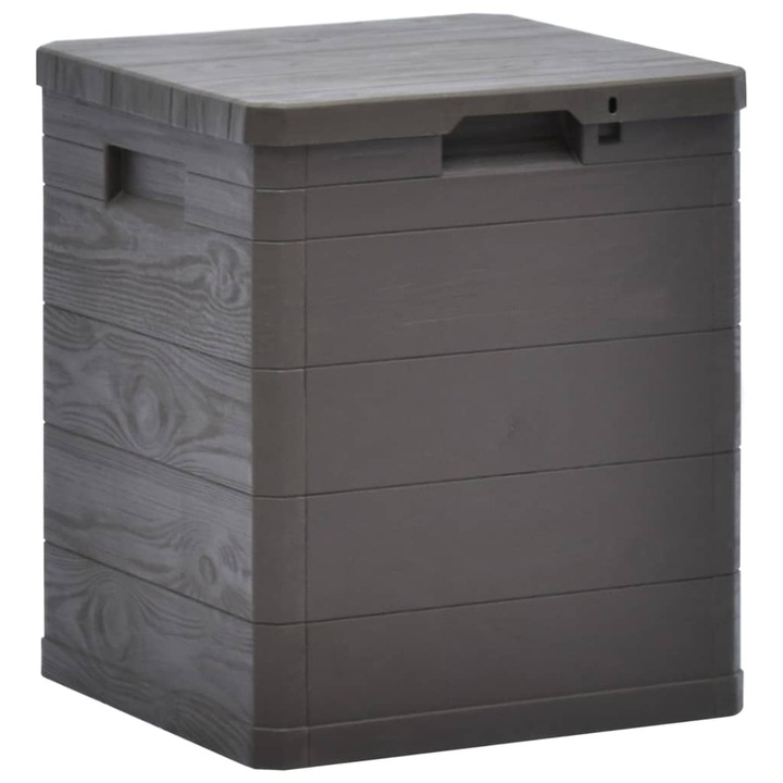 Градинска кутия за съхранение vidaXL, 90 л, кафява, 2.55 Kg