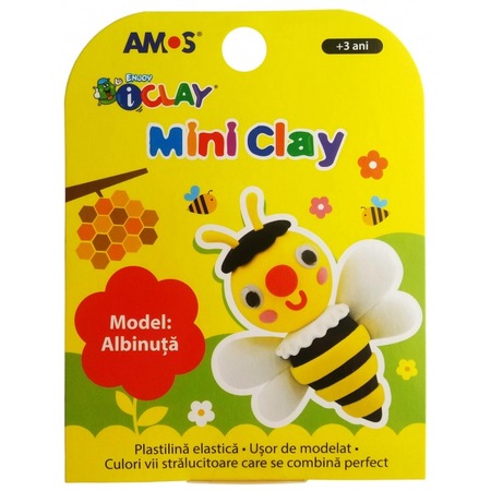 Plastilina Copii Model Albina Amos Iclay 30g Mini Clay Emag Ro