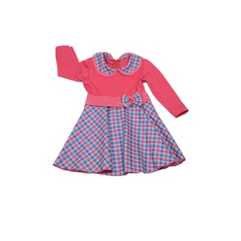 Rochita eleganta pentru fete Mini Junior SN-7F, Roz, 98 cm Rochita eleganta pentru fete Mini Junior SN-7F, Roz, 98 cm