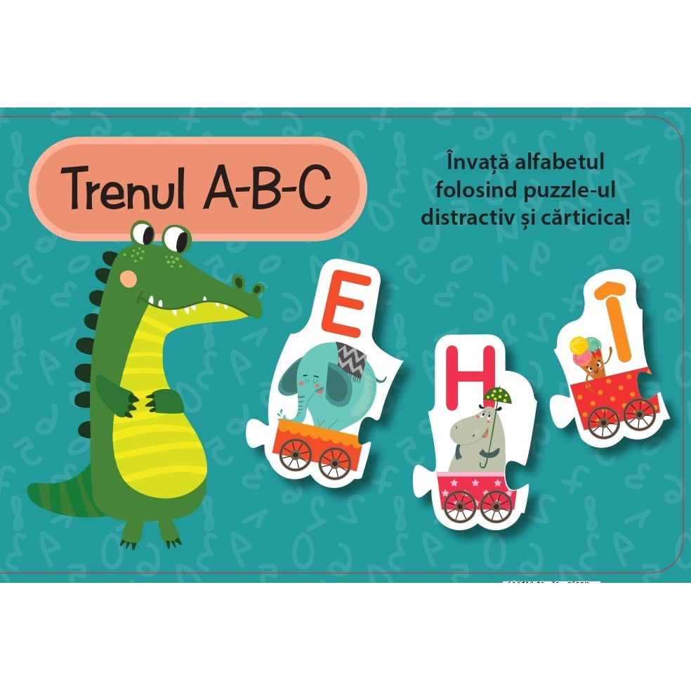 Trenul A-B-C carte+puzzle