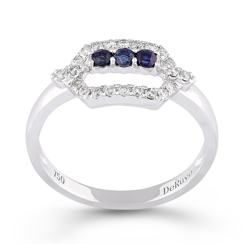 Inel Deruvo Aur 18k Diamante, Safire, 52 R26511-W