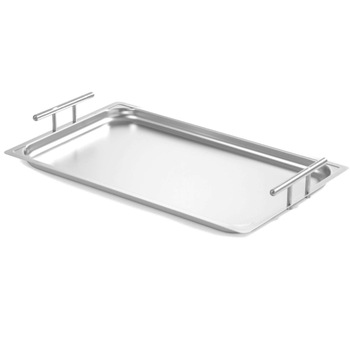 Tava de servire Hendi, GN 1/1,cu manere, din inox, 530x325x(H)70mm Tava de servire Hendi, GN 1/1,cu manere, din inox, 530x325x(H)70mm