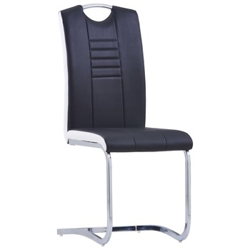 Set 4 scaune bucatarie/dining, vidaXL, Piele ecologica, 42 x 52 x 100 cm, Negru Set 4 scaune bucatarie/dining, vidaXL, Piele ecologica, 42 x 52 x 100 cm, Negru