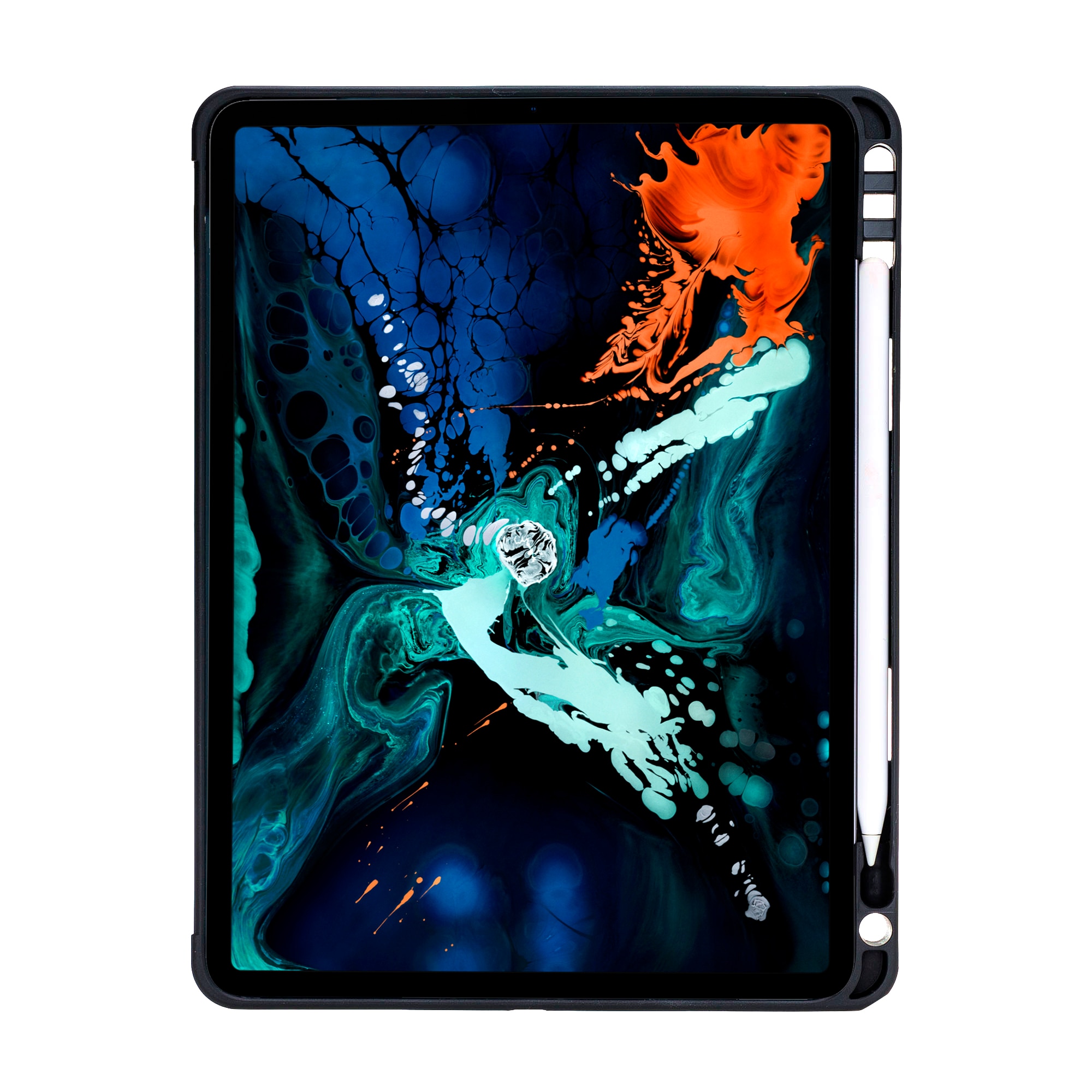 Husa piele naturala premium, protectie superioara, back cover, suport pencil integrat, iPad Pro 12.9 (2018) - Bouletta Felix, Antique tan