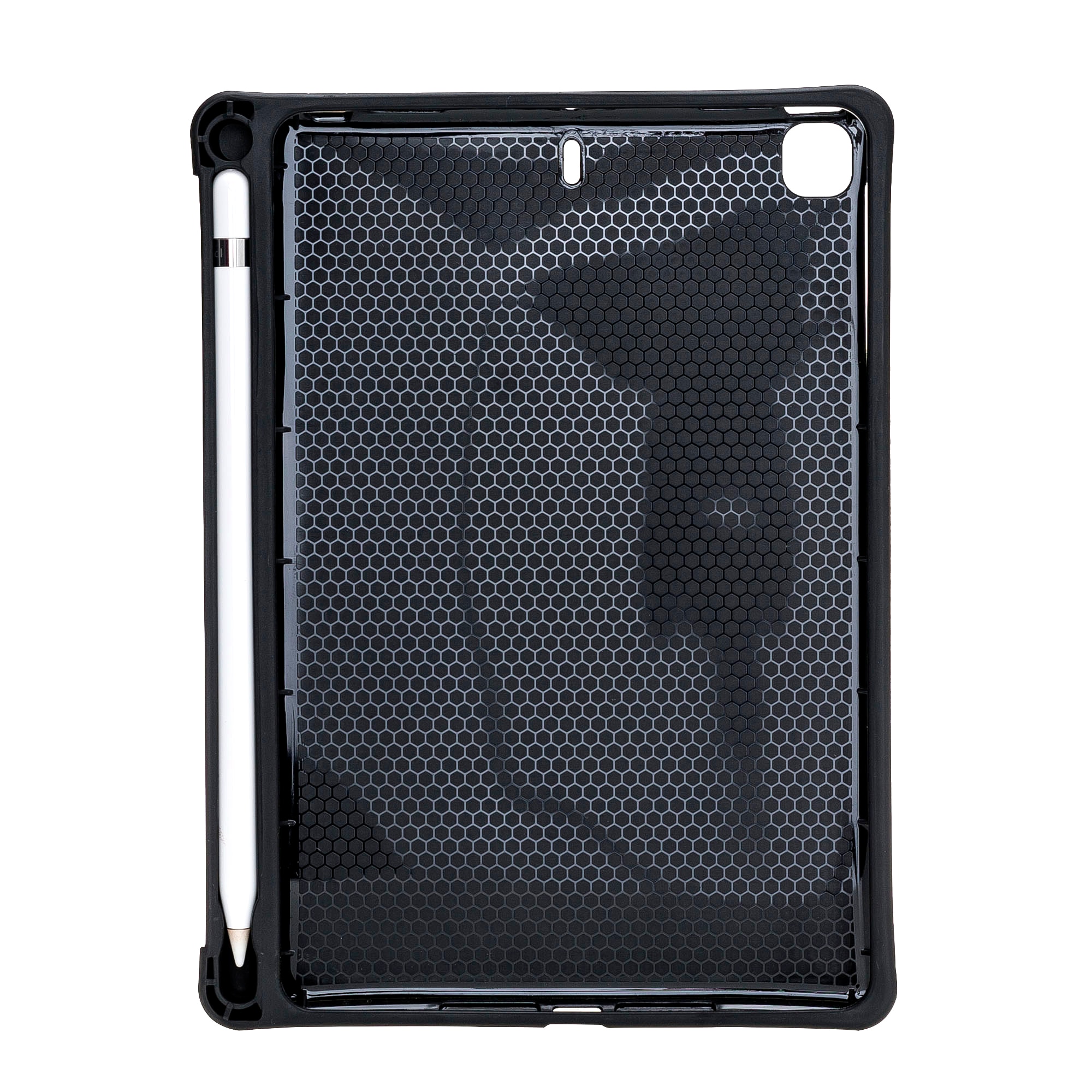 Husa piele naturala premium, protectie superioara, back cover, suport pencil integrat, iPad Mini 5 (2019) / Mini 4 - Bouletta Felix, Burnished tan