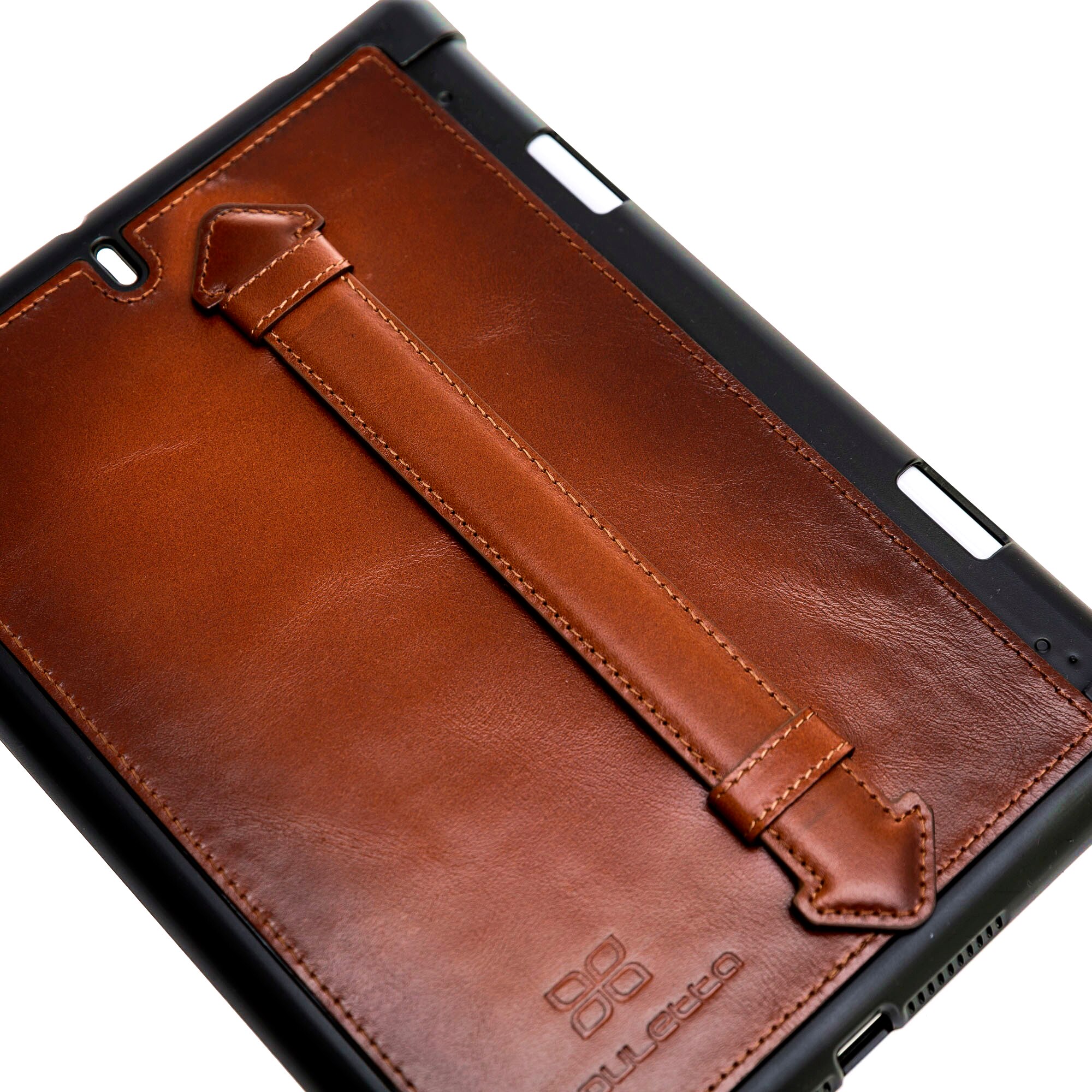 Husa piele naturala premium, protectie superioara, back cover, suport pencil integrat, iPad Mini 5 (2019) / Mini 4 - Bouletta Felix, Burnished tan