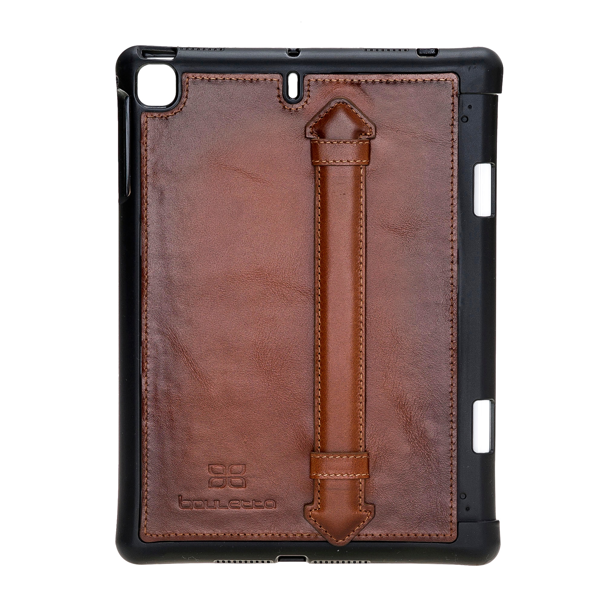 Husa piele naturala premium, protectie superioara, back cover, suport pencil integrat, iPad Mini 5 (2019) / Mini 4 - Bouletta Felix, Burnished tan