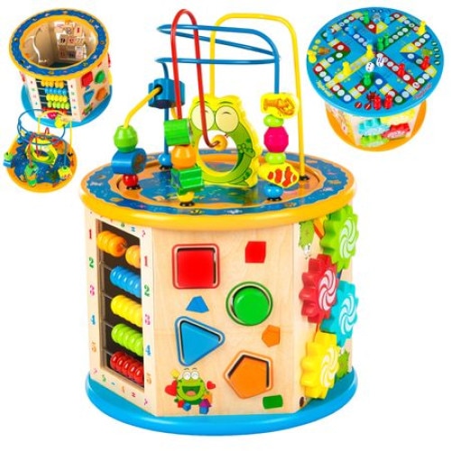 Jucarie educativa si interactiva din lemn 