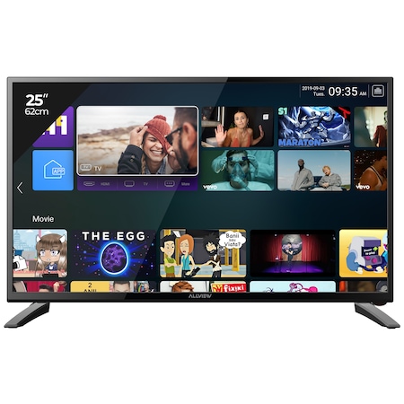 Televizor LED Smart Allview, 62cm, 25ATS5000-F, Full HD, Clasa A