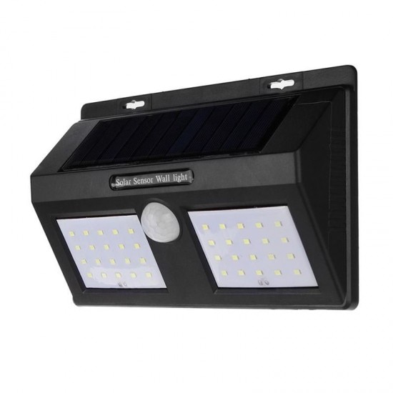 Lampa solara cu senzor de miscare YH818, 40 x LED, Negru