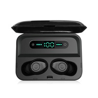 Casti Bluetooth Wireless F9 Last Impact®, Bluetooth 5.0, Audio In-Ear, Control Volum, Microfon Incoporat, Handsfree, Compatibile Android & iOS, Negru