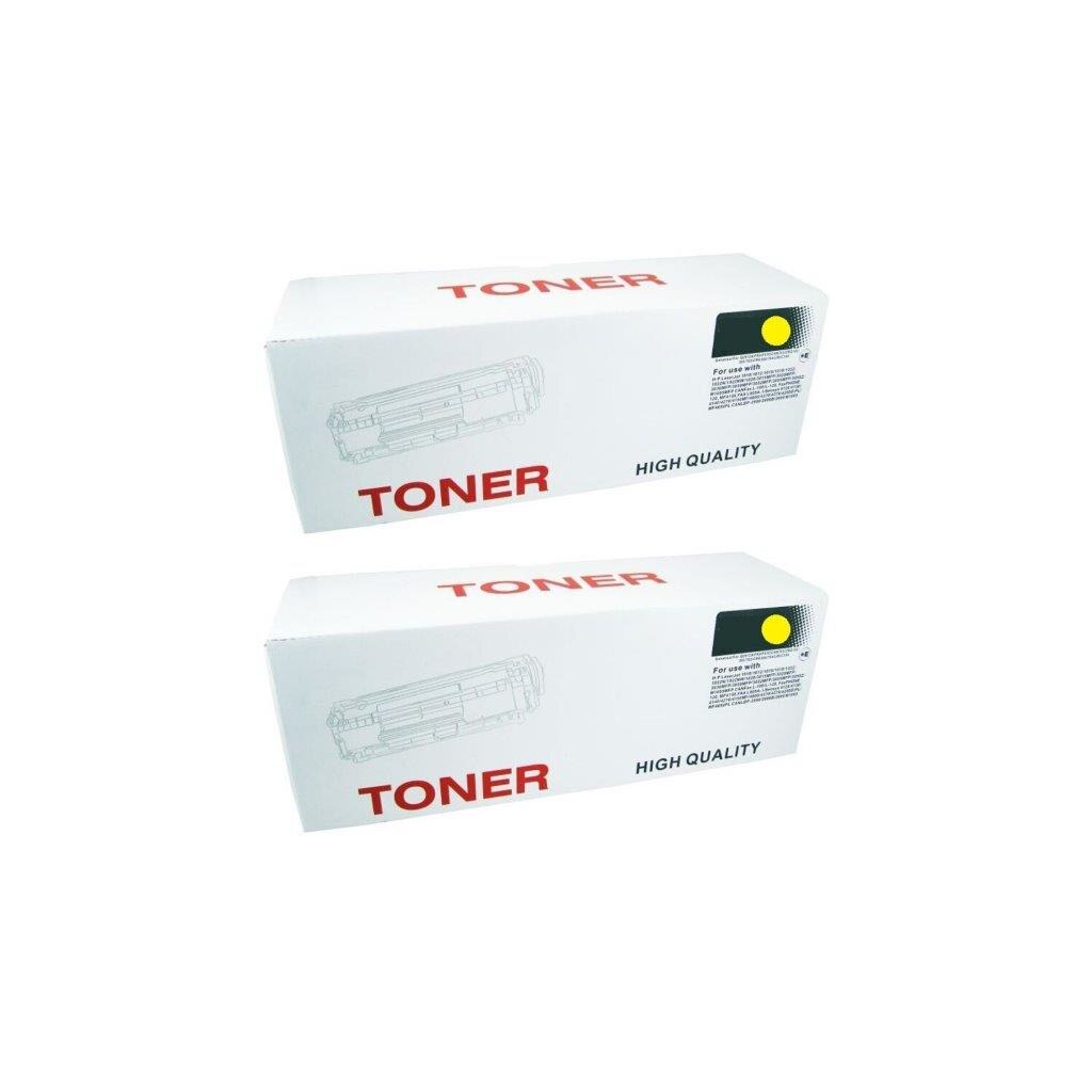 Pachet cartus toner Speed Q3962A (122A) galben x2 compatibil HP 8000 pagini