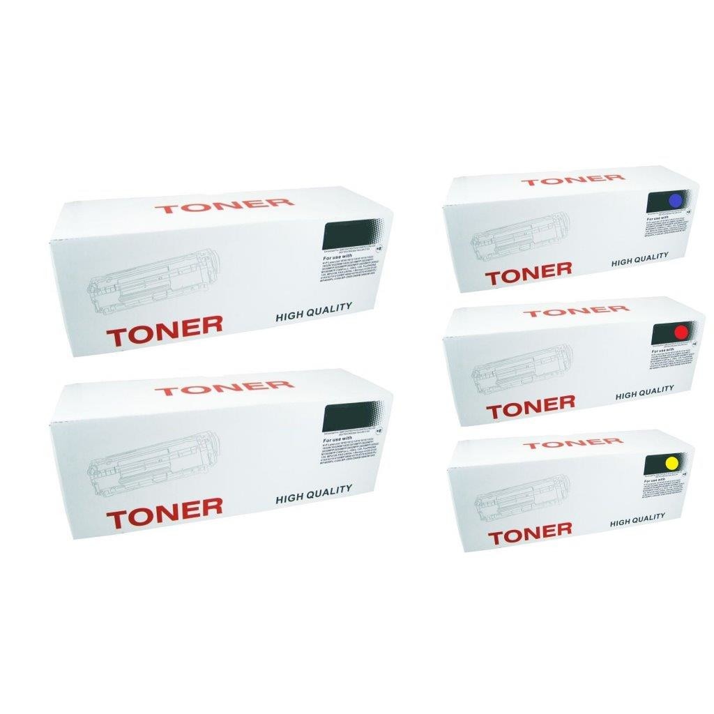 Pachet cartuse toner Speed (304A) CC530A negru x2 CC531A cyan CC533A magenta CC532A galben compatibil HP 15400 pagini