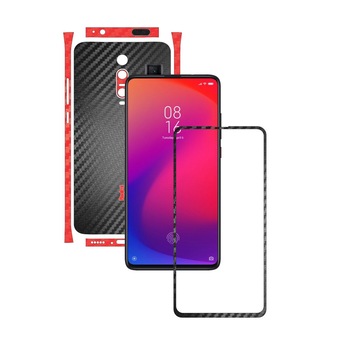 Folie Protectie Carbon Skinz pentru Xiaomi Redmi K20/ K20 Pro/ K20 Premium - Carbon Two Tone Negru / Rosu, Skin Adeziv Full Body Cover pentru Rama Ecran, Carcasa Spate si Laterale Folie Protectie Carbon Skinz pentru Xiaomi Redmi K20/ K20 Pro/ K20 Premium - Carbon Two Tone Negru / Rosu, Skin Adeziv Full Body Cover pentru Rama Ecran, Carcasa Spate si Laterale