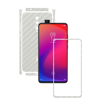Folie Protectie Carbon Skinz pentru Xiaomi Redmi K20/ K20 Pro/ K20 Premium - Carbon Alb Split Cut, Skin Adeziv Full Body Cover pentru Rama Ecran, Carcasa Spate si Laterale Folie Protectie Carbon Skinz pentru Xiaomi Redmi K20/ K20 Pro/ K20 Premium - Carbon Alb Split Cut, Skin Adeziv Full Body Cover pentru Rama Ecran, Carcasa Spate si Laterale