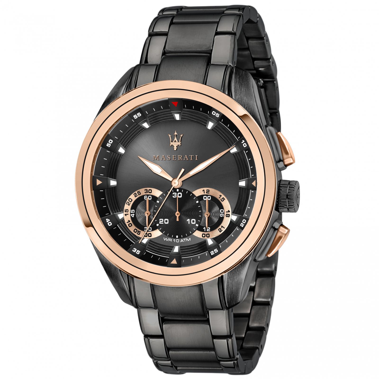 Ceas barbatesc Maserati R8873612016 Quartz Negru, Rose gold