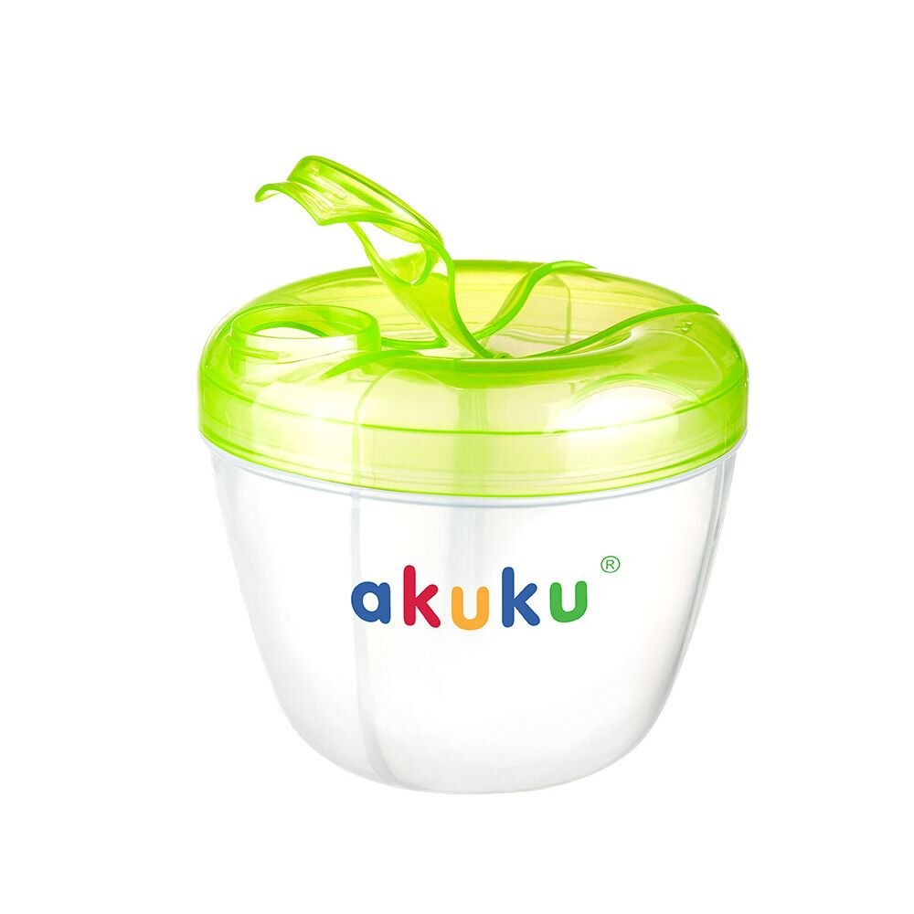 Dozator pentru lapte praf 260 ml 0+ luni Akuku A0361, Verde