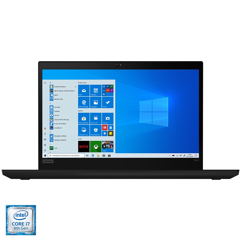 Laptop ultraportabil Lenovo ThinkPad T490 cu procesor Intel® Core