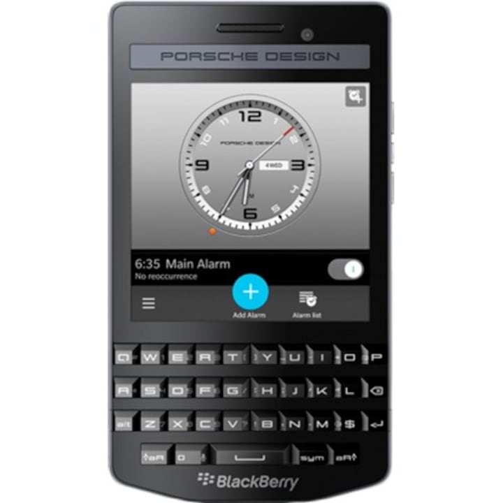 BlackBerry Porsche Design P9983 mobiltelefon, egy SIM, 64 GB, 2 GB RAM, 4G, fekete