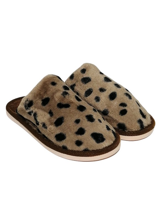 Papuci casa dama Trendd Spoty, Maro, 40-41