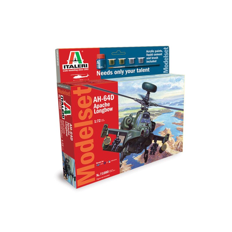 Kit de construit elicopter AH - 64 APACHE 1:72