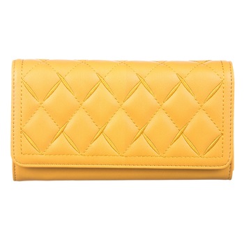 Portofel de dama, Ella Icon, Darya, mustar, 19x10x2 cm Portofel de dama, Ella Icon, Darya, mustar, 19x10x2 cm