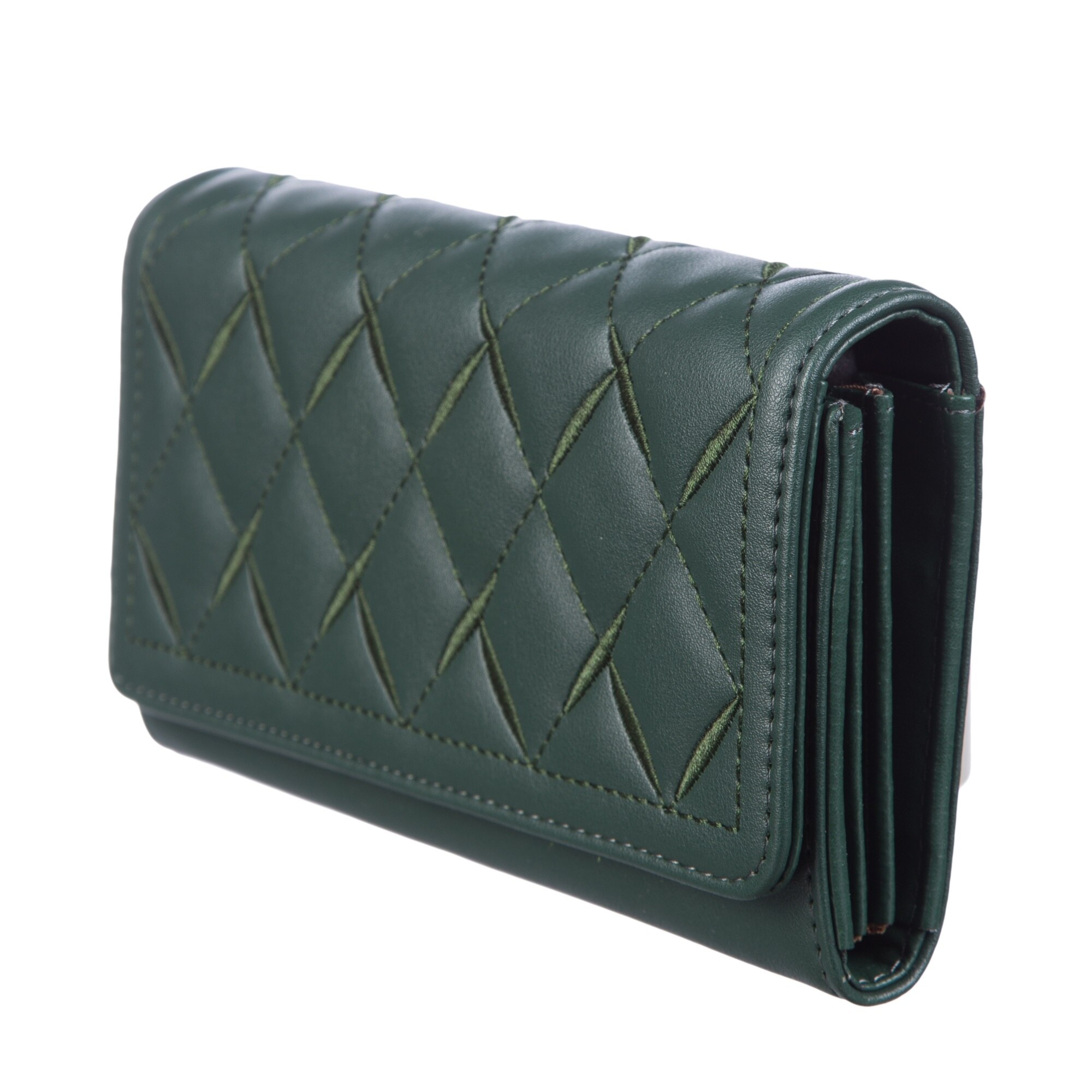 Portofel de dama, Ella Icon, Darya, verde, 19x10x2 cm