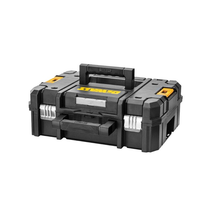 DeWalt DWST1-70703 TSTAK™ II tároló lapos tetővel és vágott habszivaccsal