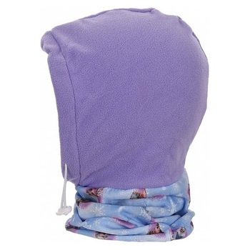 Cagula Frozen, Anna si Elsa, violet, polar fleece/jersey Cagula Frozen, Anna si Elsa, violet, polar fleece/jersey