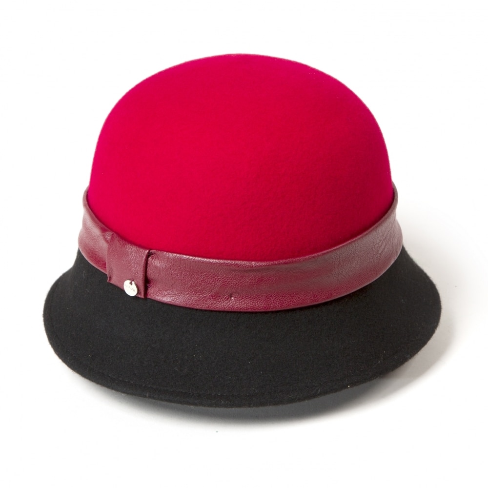 Palarie pentru femei HatYou CF0269R, Lana, Rosu/ Negru