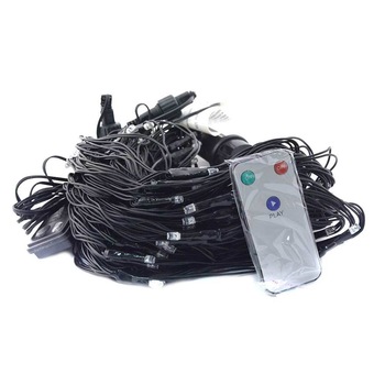 Instalatie de Craciun Actuel tip plasa 120 LED-uri, dimensiuni 2 m x 1 m, 8 programe, conector si controler, Alb rece Instalatie de Craciun Actuel tip plasa 120 LED-uri, dimensiuni 2 m x 1 m, 8 programe, conector si controler, Alb rece